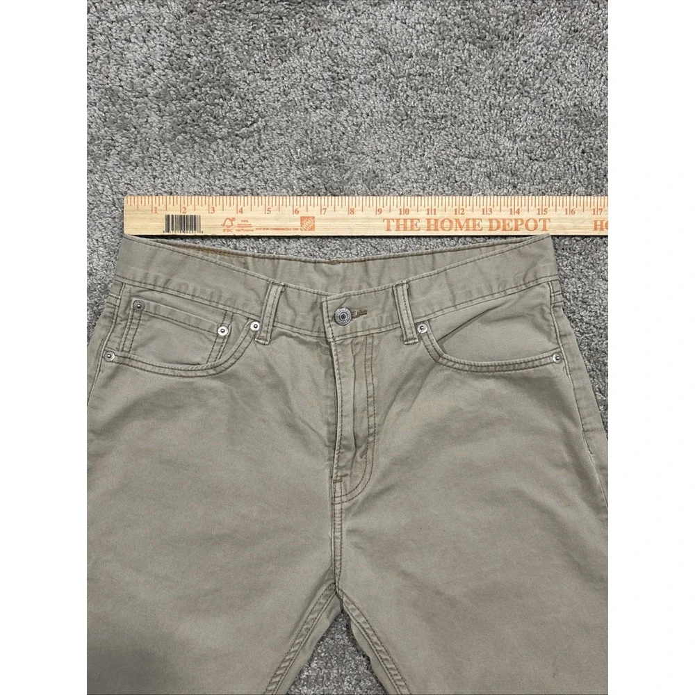 Levis 508‎ Jeans Mens 32x32 Tan Khaki 5-Pocket Relaxed White Tab Tapered Ankle